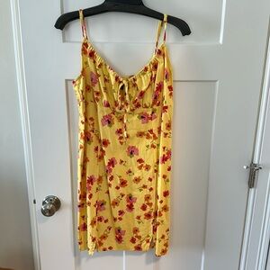 Yellow floral dress